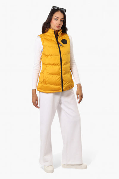 Canada Weather Gear Solid Bubble Vest - Mustard - Womens Vests - Fairweather