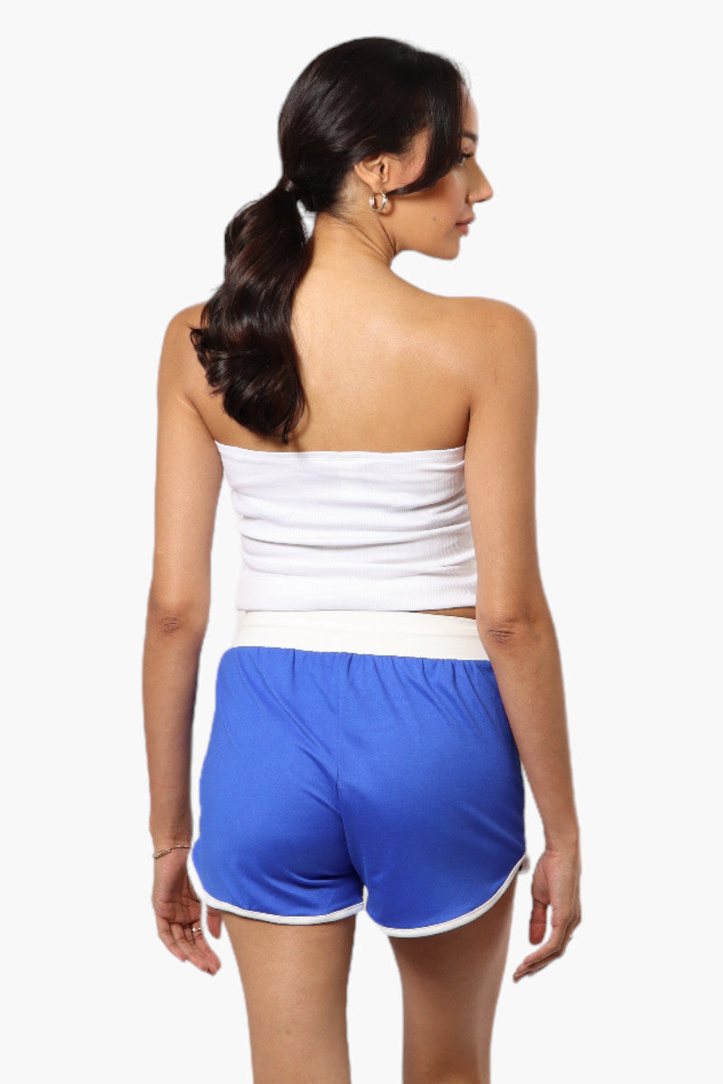 Mikk Basic Solid Dolphin Shorts - Blue - Womens Shorts & Capris - Fairweather