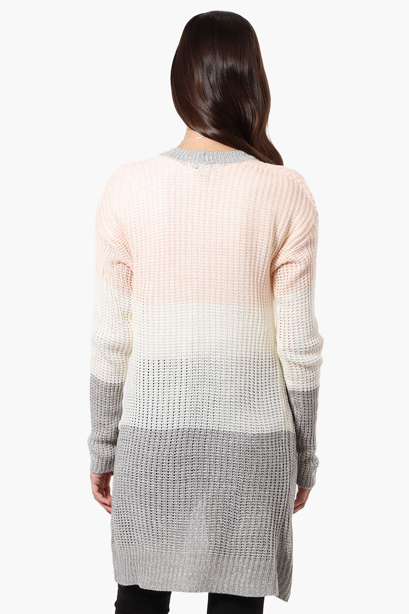 Majora 3 Stripe Open Wrap Cardigan - Blush - Womens Cardigans - Fairweather