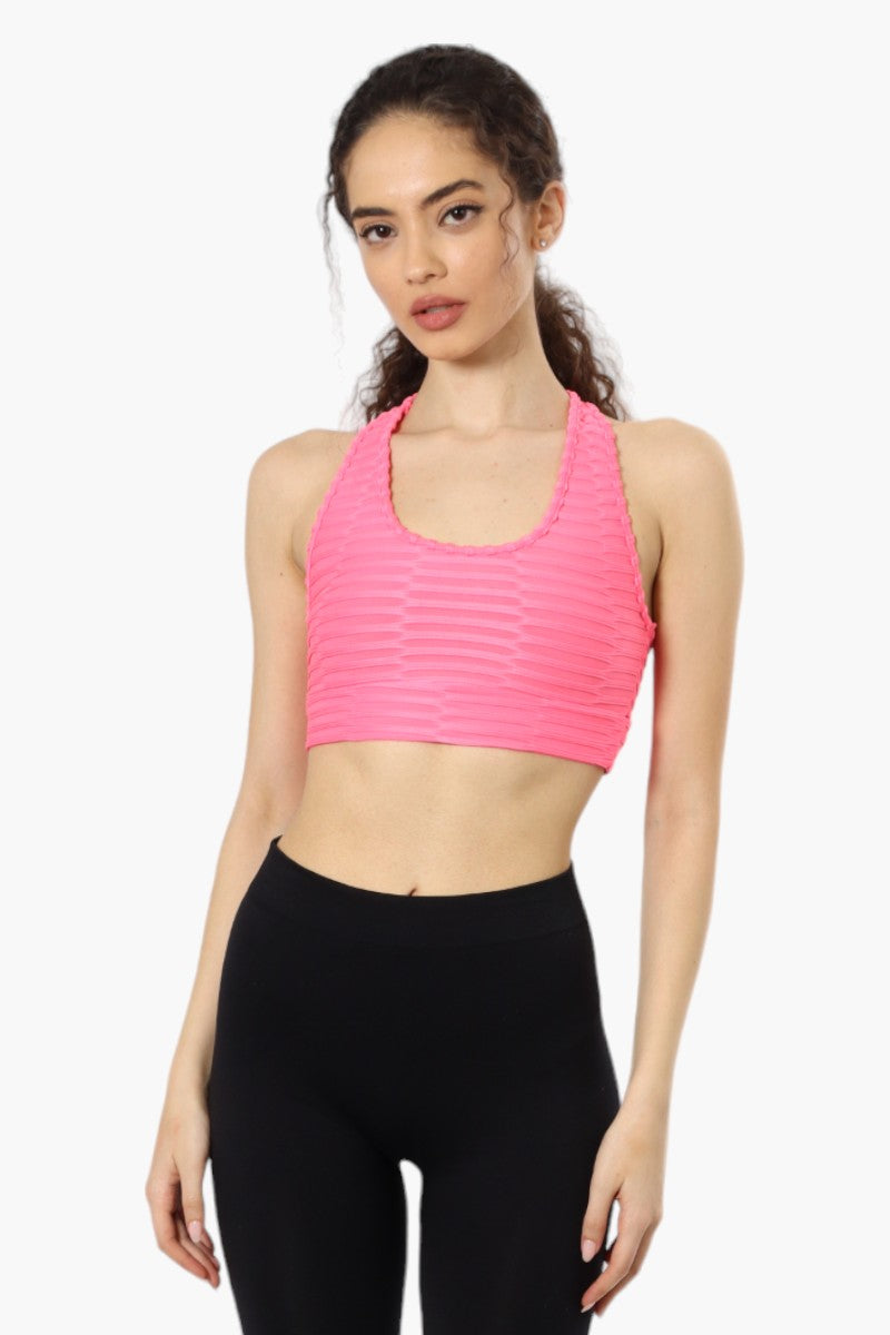 Toxika Basic Waffle Tank Top - Pink - Womens Tees & Tank Tops - Fairweather