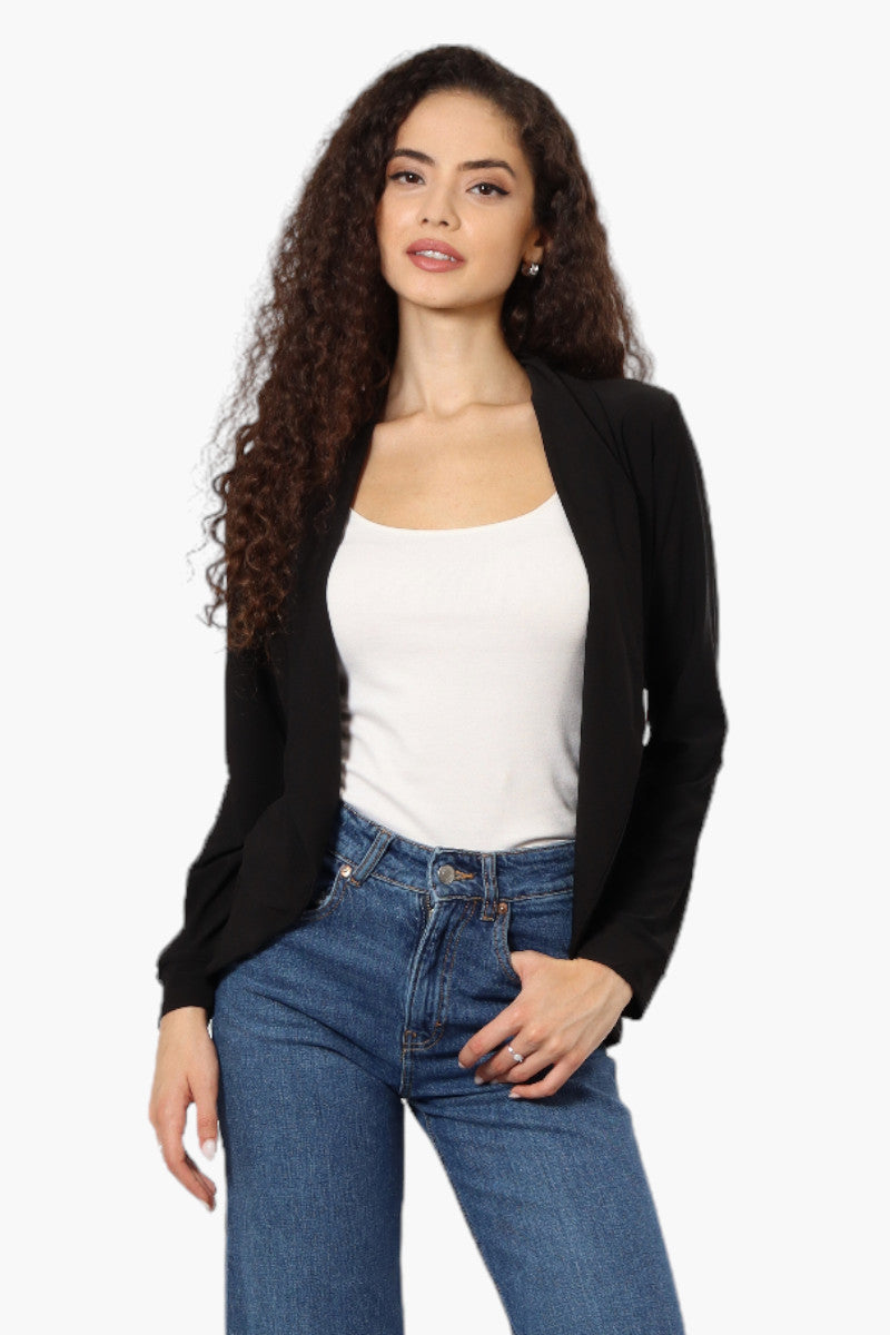 International INC Company Long Sleeve Open Wrap Cardigan - Black - Womens Cardigans - Fairweather