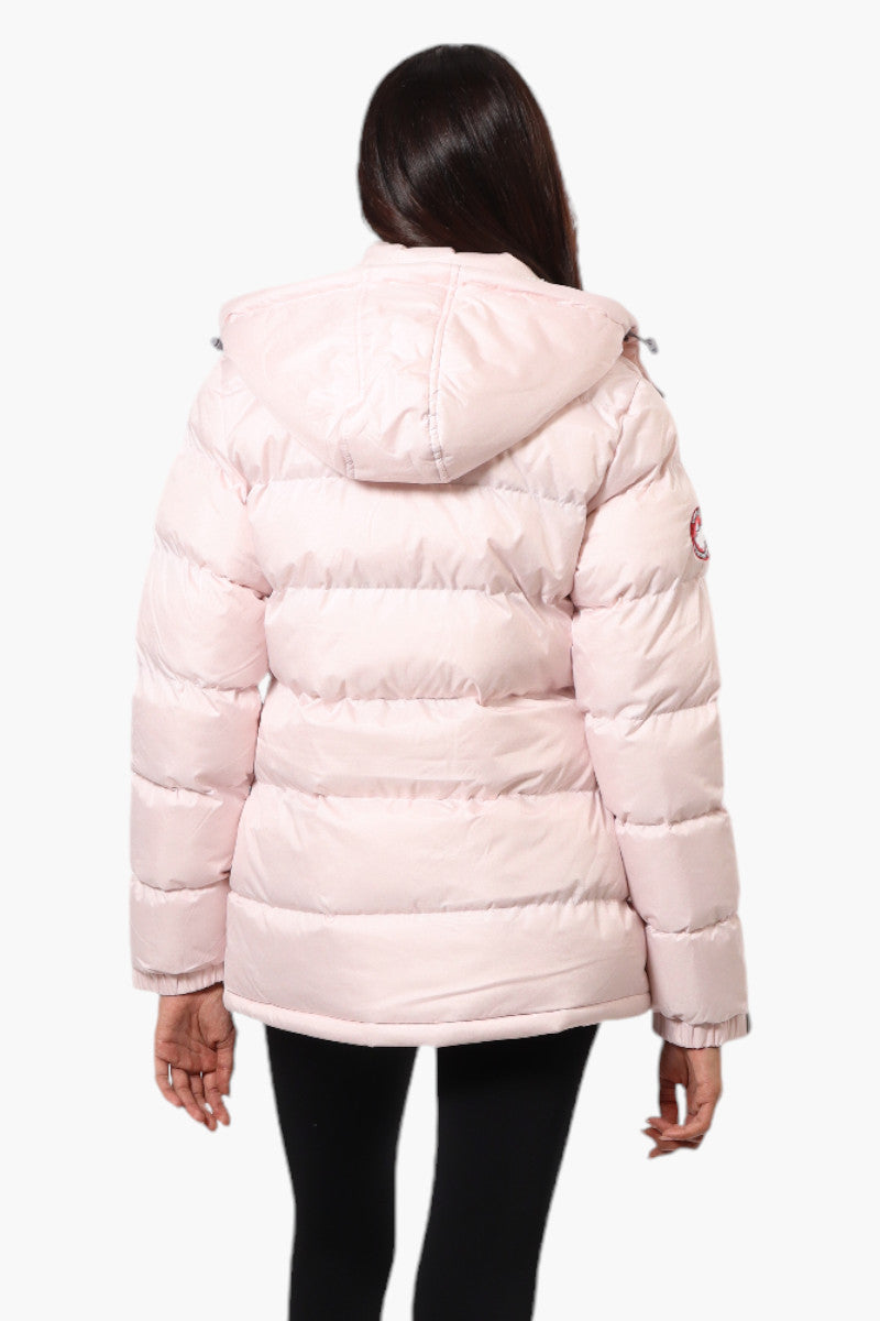 Canada Weather Gear Solid Bubble Bomber Jacket - Pink - Womens Bomber Jackets - Fairweather