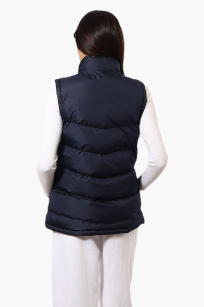 Super Triple Goose Solid Bubble Vest - Navy - Womens Vests - Fairweather