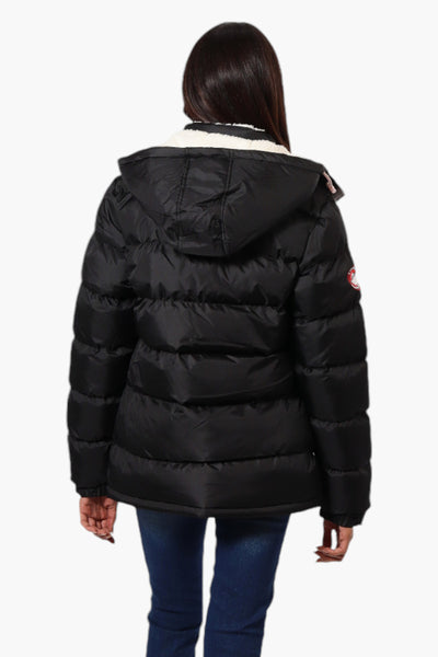 Canada Weather Gear Solid Bubble Bomber Jacket - Black - Womens Bomber Jackets - Fairweather