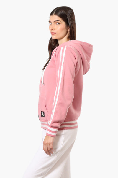 Canada Weather Gear Hooded Sherpa Lined Lightweight Jacket - Pink - Womens Lightweight Jackets - Fairweather