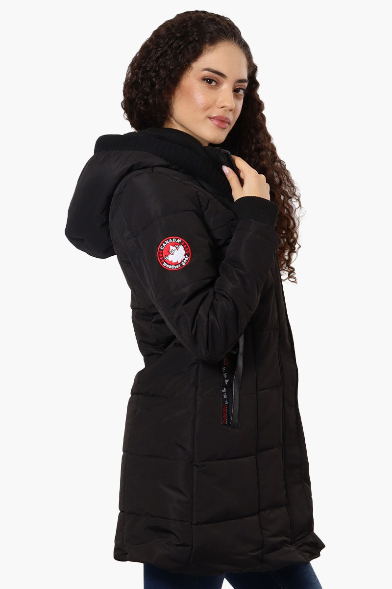 Canada Weather Gear Faux Fur Lined Hood Parka Jacket - Black - Womens Parka Jackets - Fairweather