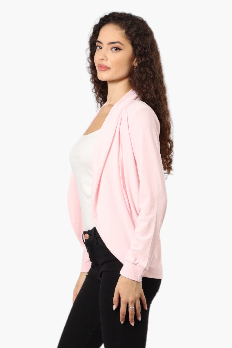 International INC Company Long Sleeve Open Wrap Cardigan - Pink - Womens Cardigans - Fairweather