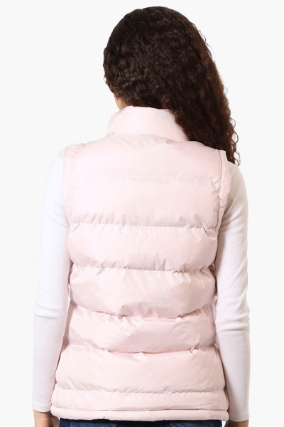 Canada Weather Gear Fleece Lined Collar Bubble Vest - Pink - Womens Vests - Fairweather