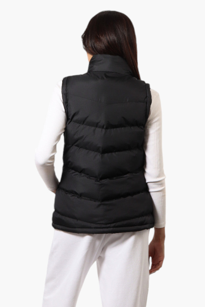 Super Triple Goose Solid Bubble Vest - Black - Womens Vests - Fairweather