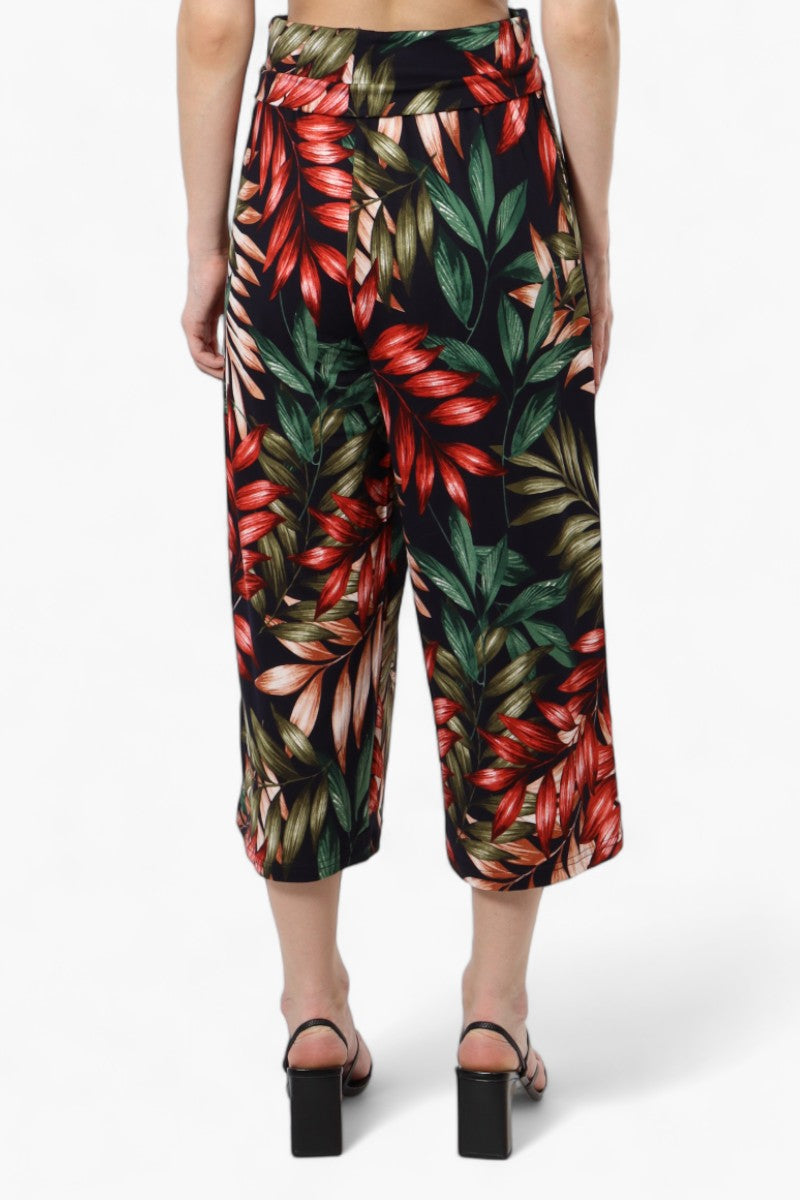 International INC Company Floral Culottes Pants - Navy - Womens Pants - Fairweather