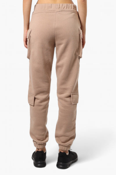 Fahrenheit Tie Waist 4 Pocket Cargo Joggers - Camel - Womens Joggers & Sweatpants - Fairweather