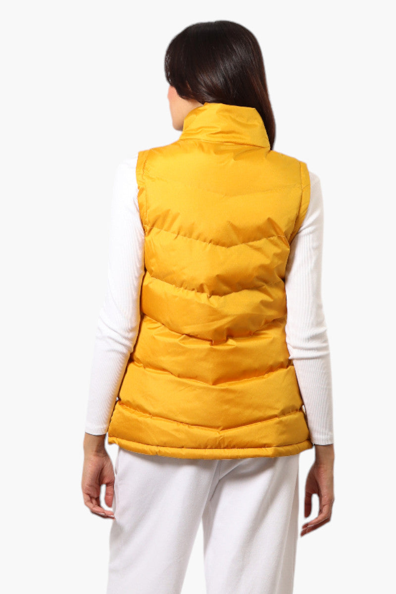 Canada Weather Gear Solid Bubble Vest - Mustard - Womens Vests - Fairweather