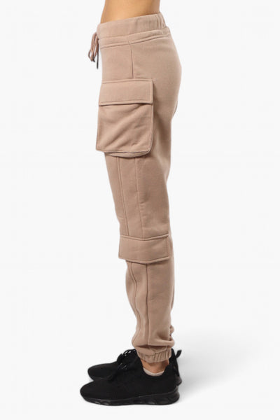 Fahrenheit Tie Waist 4 Pocket Cargo Joggers - Camel - Womens Joggers & Sweatpants - Fairweather