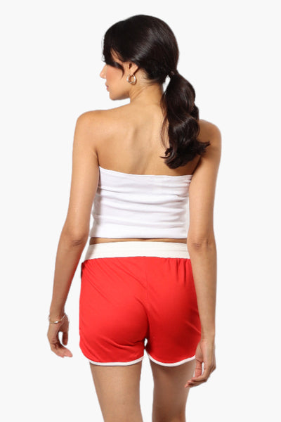 Mikk Basic Solid Dolphin Shorts - Red - Womens Shorts & Capris - Fairweather