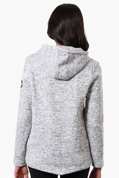 Canada Weather Gear Chest Logo Fleece Hoodie - Grey - Womens Hoodies & Sweatshirts - Fairweather