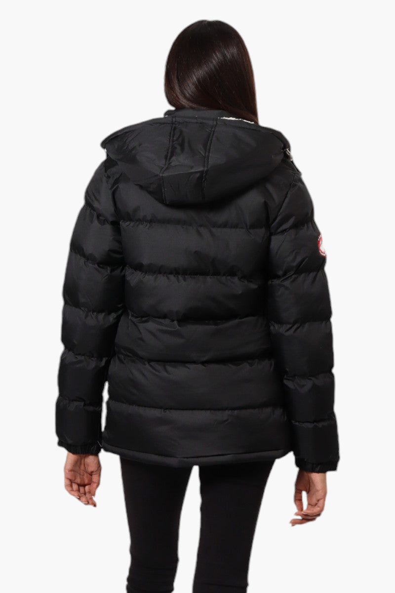 Canada Weather Gear Solid Bubble Bomber Jacket - Black - Womens Bomber Jackets - Fairweather