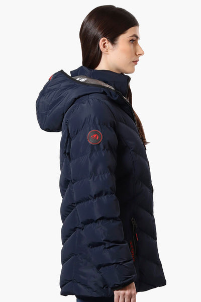 Super Triple Goose Heat Retention Lining Bomber Jacket - Navy - Womens Bomber Jackets - Fairweather