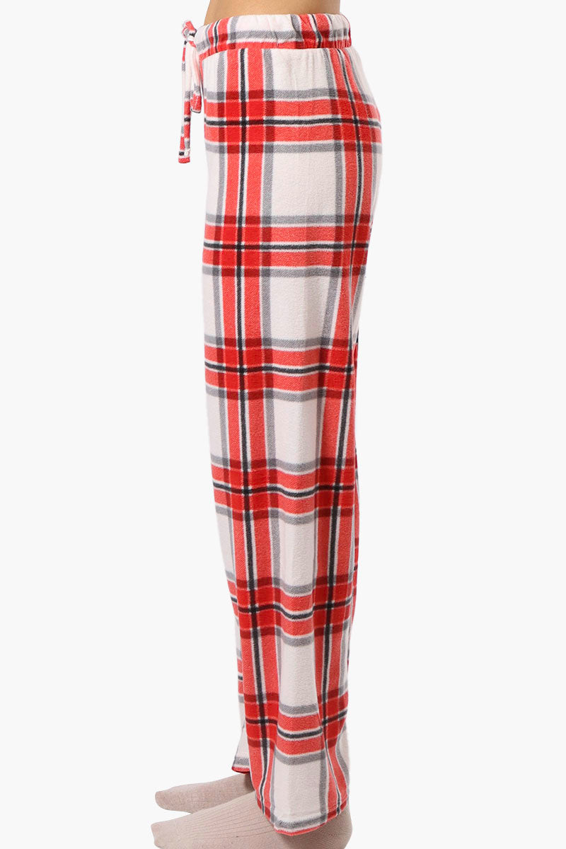 Canada Weather Gear Plaid Wide Leg Pajama Pants - Red - Womens Pajamas - Fairweather