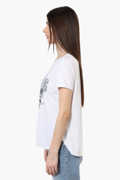 Magazine California Los Angeles Print Tee - White - Womens Tees & Tank Tops - Fairweather