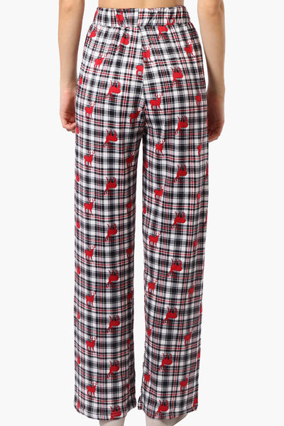 Canada Weather Gear Reindeer Pattern Wide Leg Pajama Pants - Multi - Womens Pajamas - Fairweather