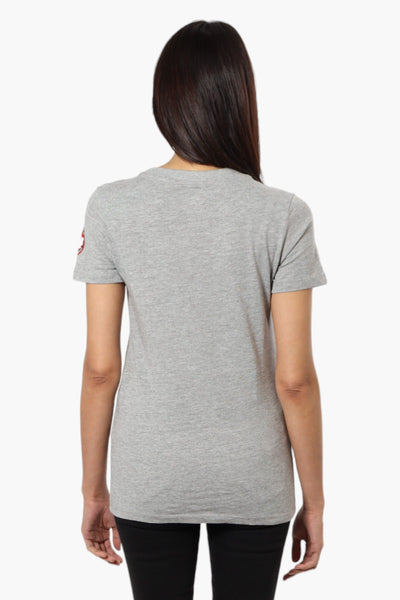 Canada Weather Gear Maple Leaf Print Tee - Grey - Womens Tees & Tank Tops - Fairweather