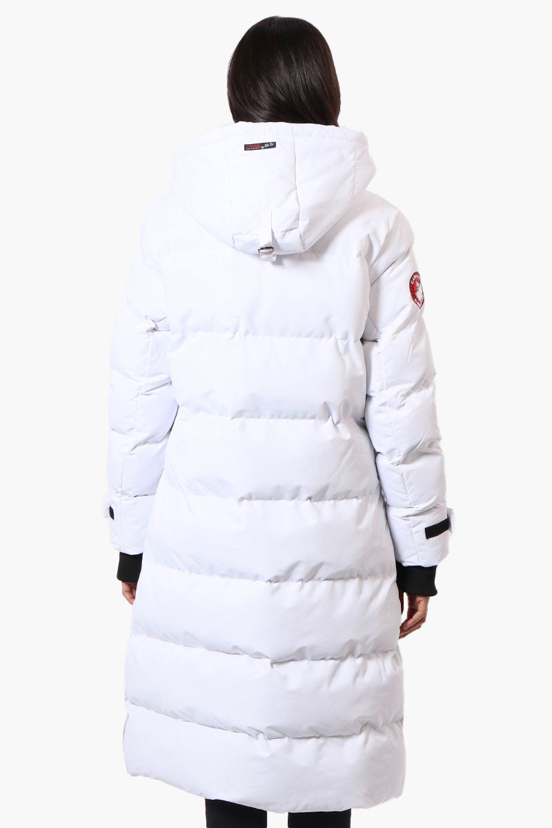 Canada Weather Gear Long Puffer Parka Jacket - White - Womens Parka Jackets - Fairweather