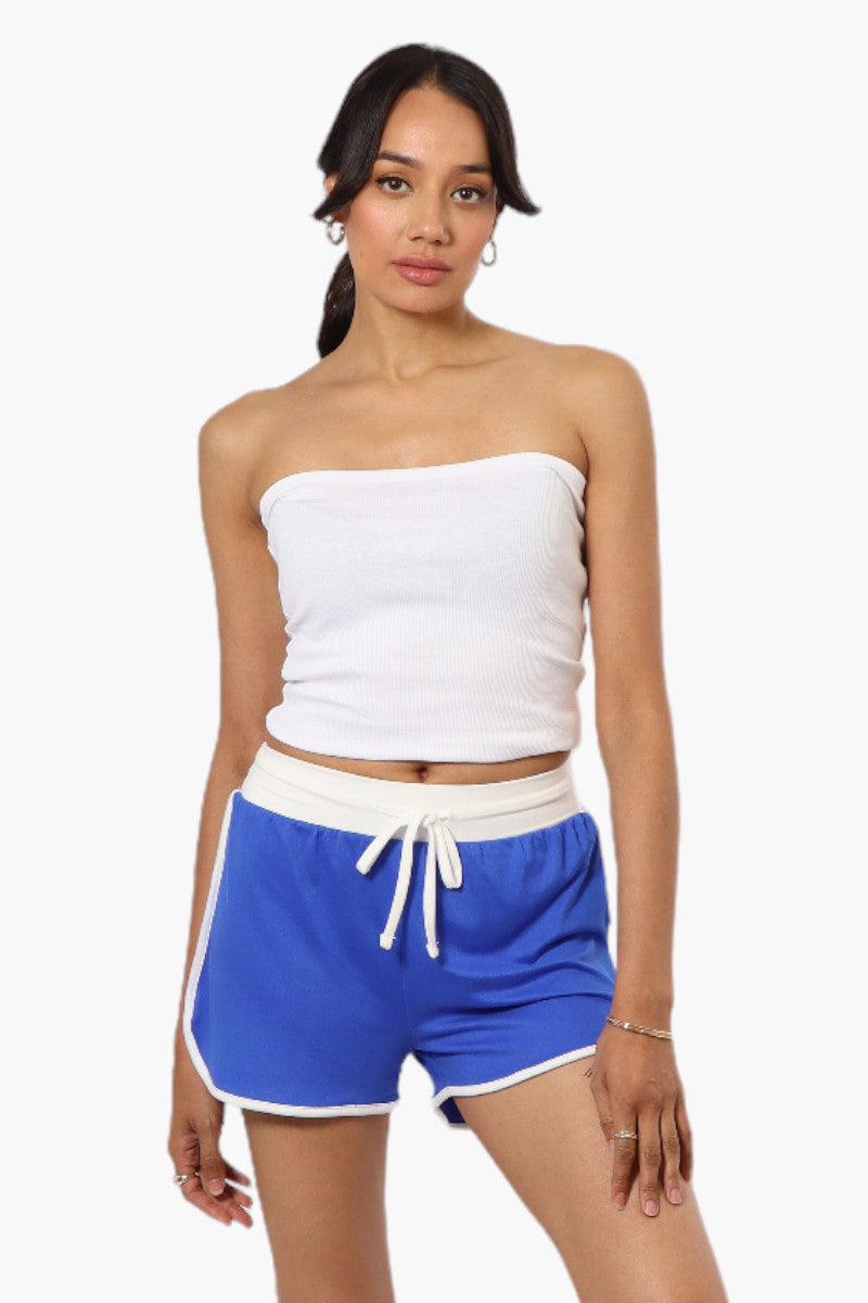 Mikk Basic Solid Dolphin Shorts - Blue - Womens Shorts & Capris - Fairweather