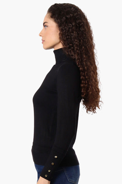 International INC Company Basic Turtleneck Pullover Sweater - Black - Womens Pullover Sweaters - Fairweather