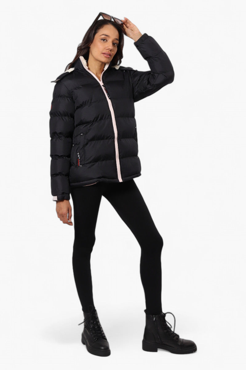 Canada Weather Gear Solid Bubble Bomber Jacket - Navy - Womens Bomber Jackets - Fairweather