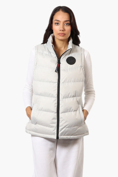 Canada Weather Gear Solid Bubble Vest - White - Womens Vests - Fairweather