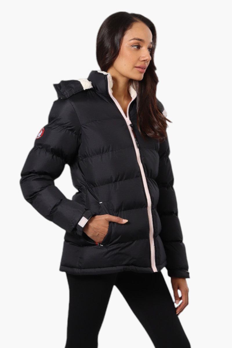 Canada Weather Gear Solid Bubble Bomber Jacket - Navy - Womens Bomber Jackets - Fairweather