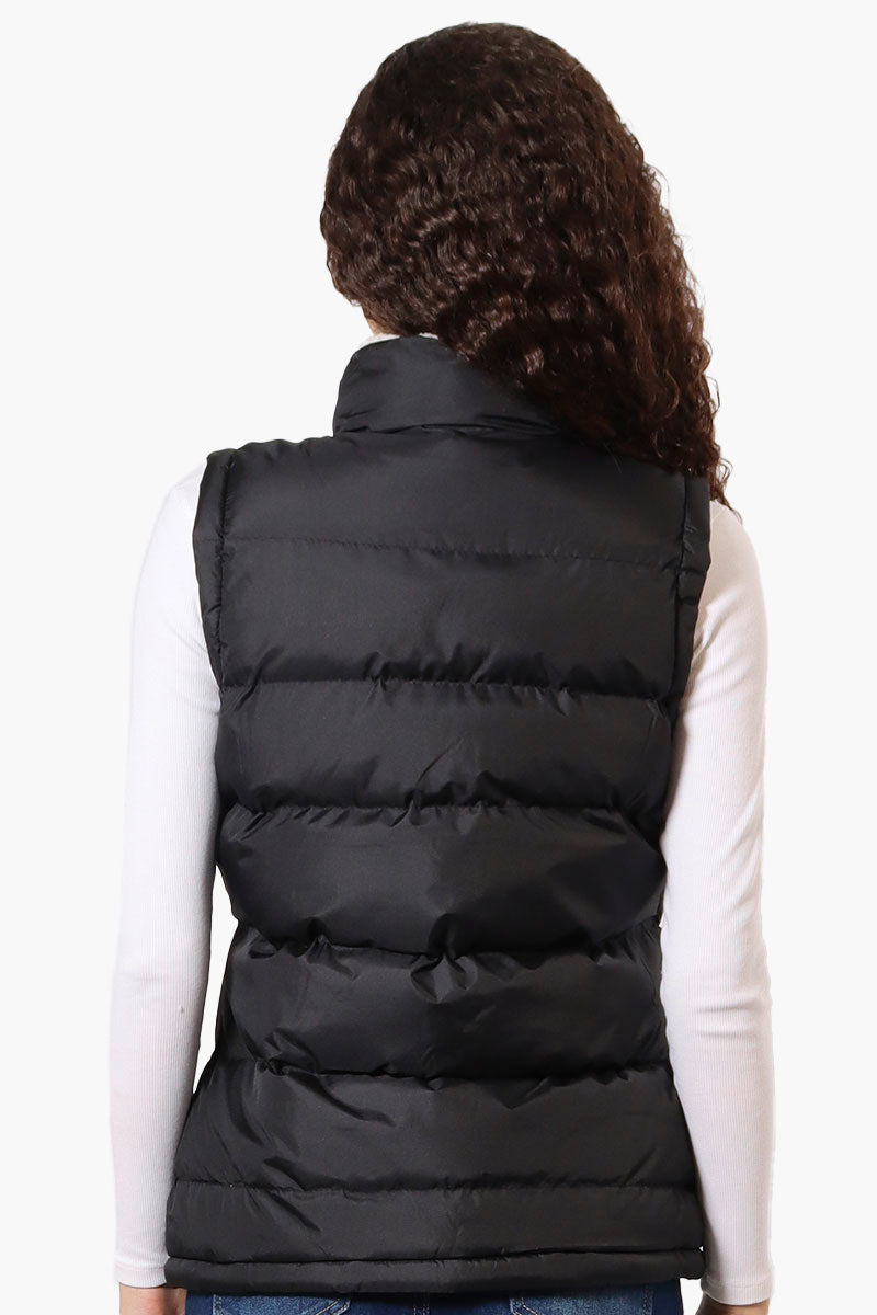 Canada Weather Gear Fleece Lined Collar Bubble Vest - Black - Womens Vests - Fairweather