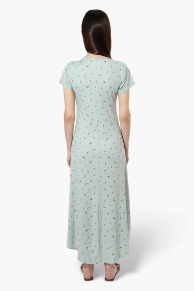 Majora Floral High Low Maxi Dress - Mint - Womens Maxi Dresses - Fairweather