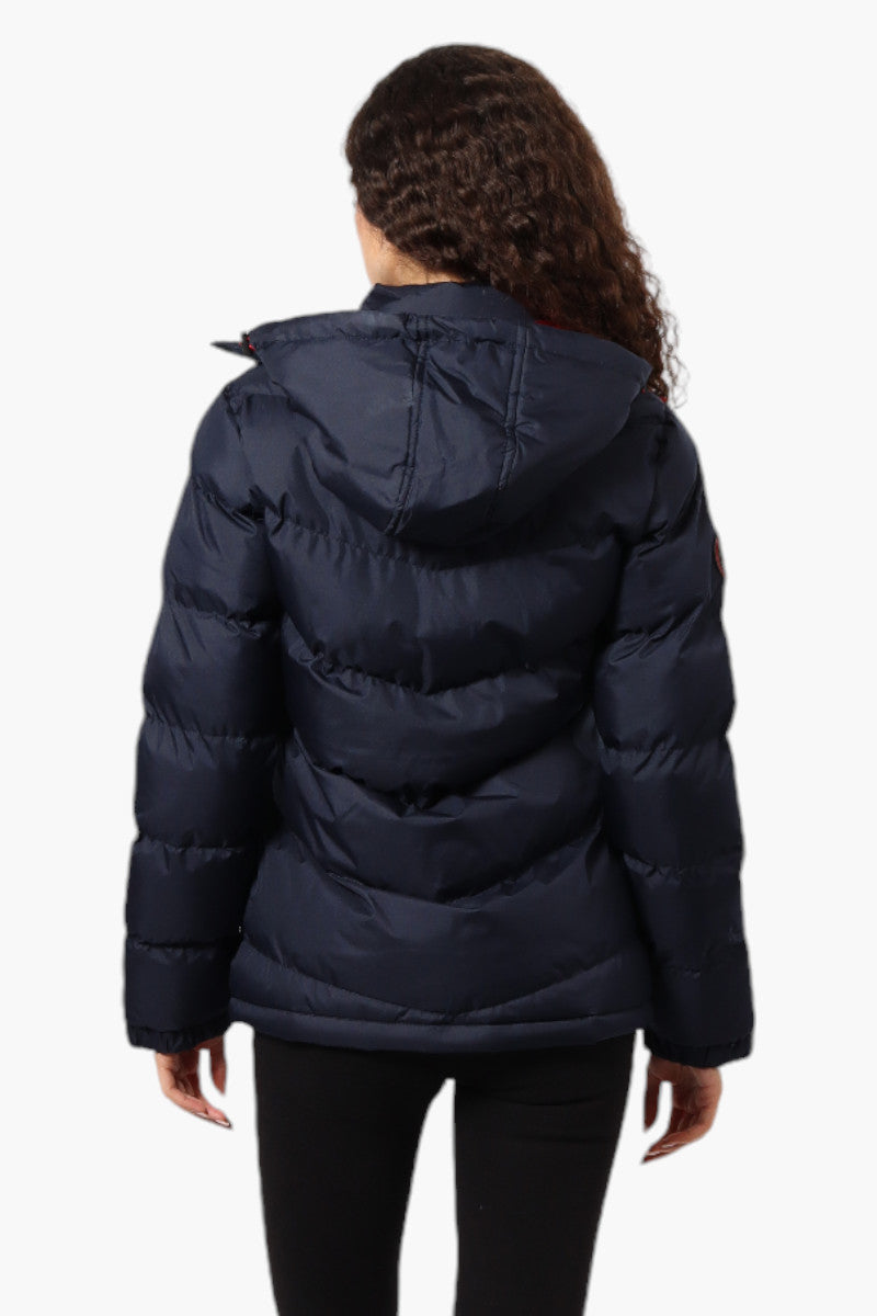 Canada Weather Gear Solid Bubble Bomber Jacket - Navy - Womens Bomber Jackets - Fairweather