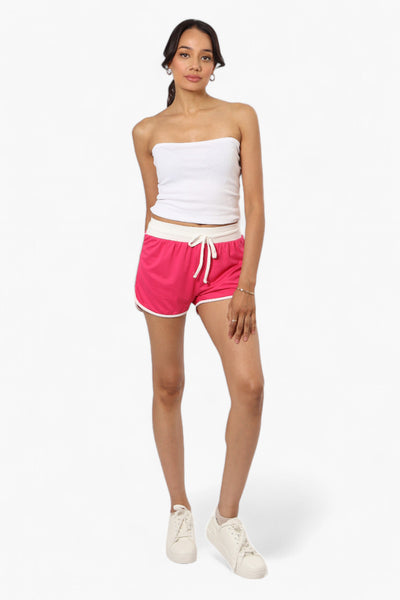 Mikk Basic Solid Dolphin Shorts - Pink - Womens Shorts & Capris - Fairweather