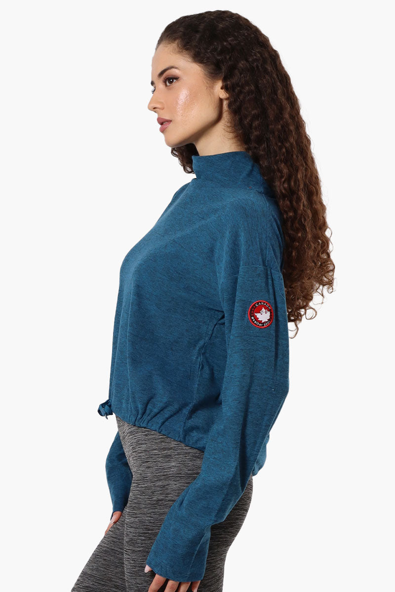 Canada Weather Gear Cowl Neck Long Sleeve Top - Navy - Womens Long Sleeve Tops - Fairweather