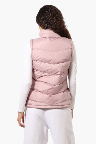 Super Triple Goose Solid Bubble Vest - Pink - Womens Vests - Fairweather