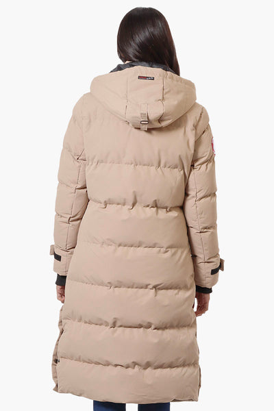 Canada Weather Gear Long Puffer Parka Jacket - Beige - Womens Parka Jackets - Fairweather