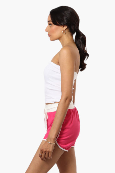 Mikk Basic Solid Dolphin Shorts - Pink - Womens Shorts & Capris - Fairweather