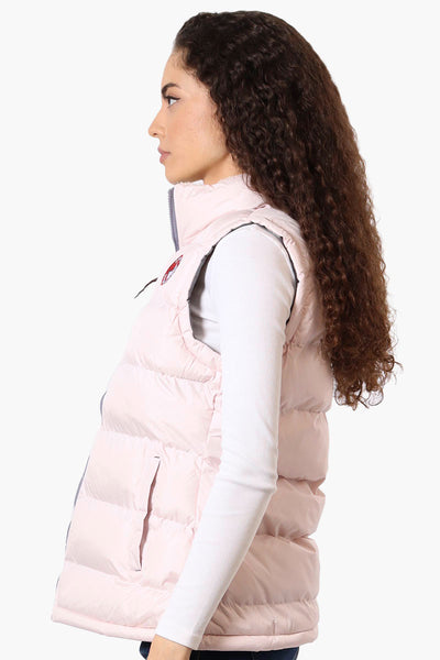 Canada Weather Gear Fleece Lined Collar Bubble Vest - Pink - Womens Vests - Fairweather